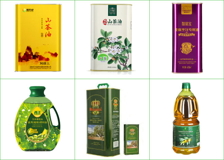 山茶油灌裝機(jī)灌裝樣品展示